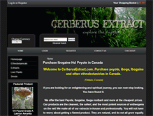 Tablet Screenshot of cerberusextract.com